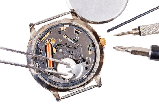 quartz watch fixing